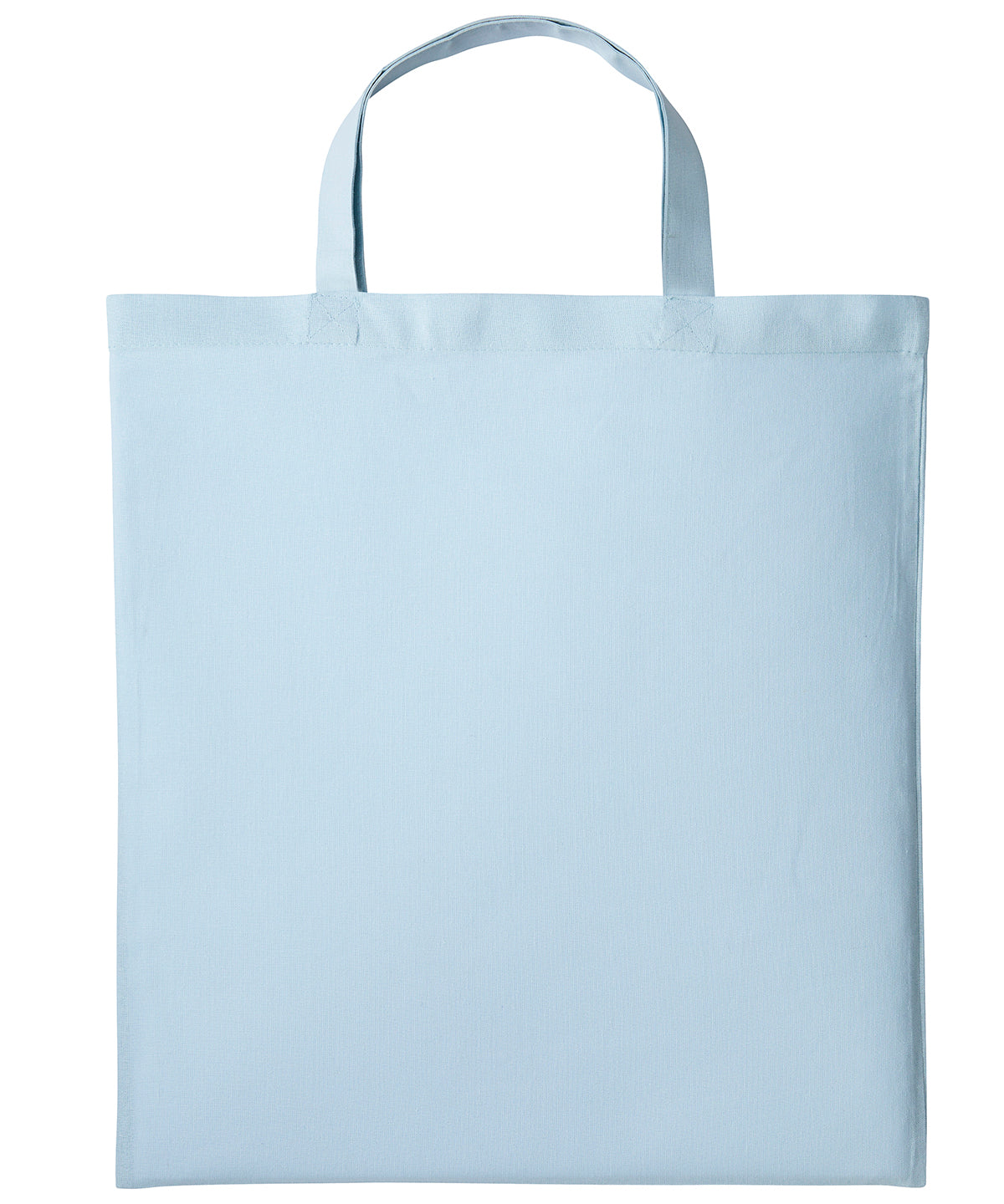 Cotton shopper short handle | pastel blue