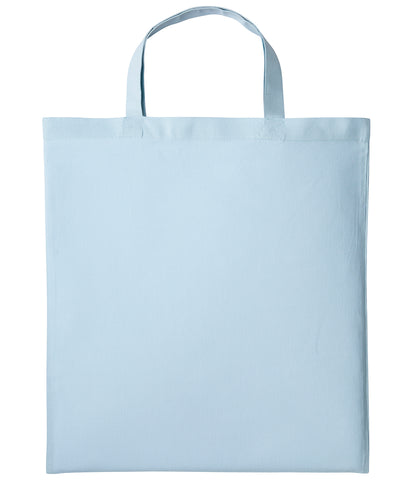 Cotton shopper short handle | pastel blue