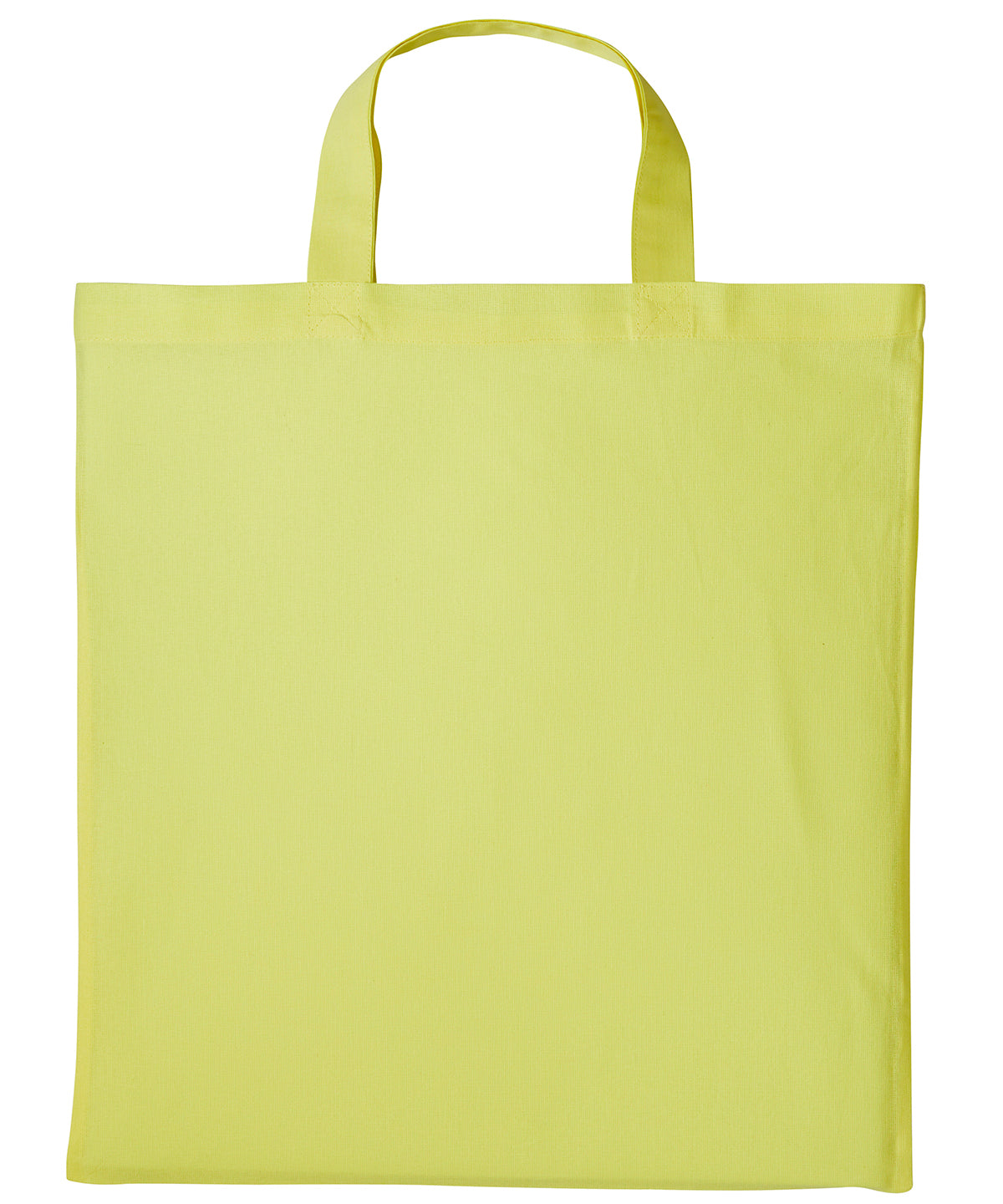 Cotton shopper short handle | pastel lemon