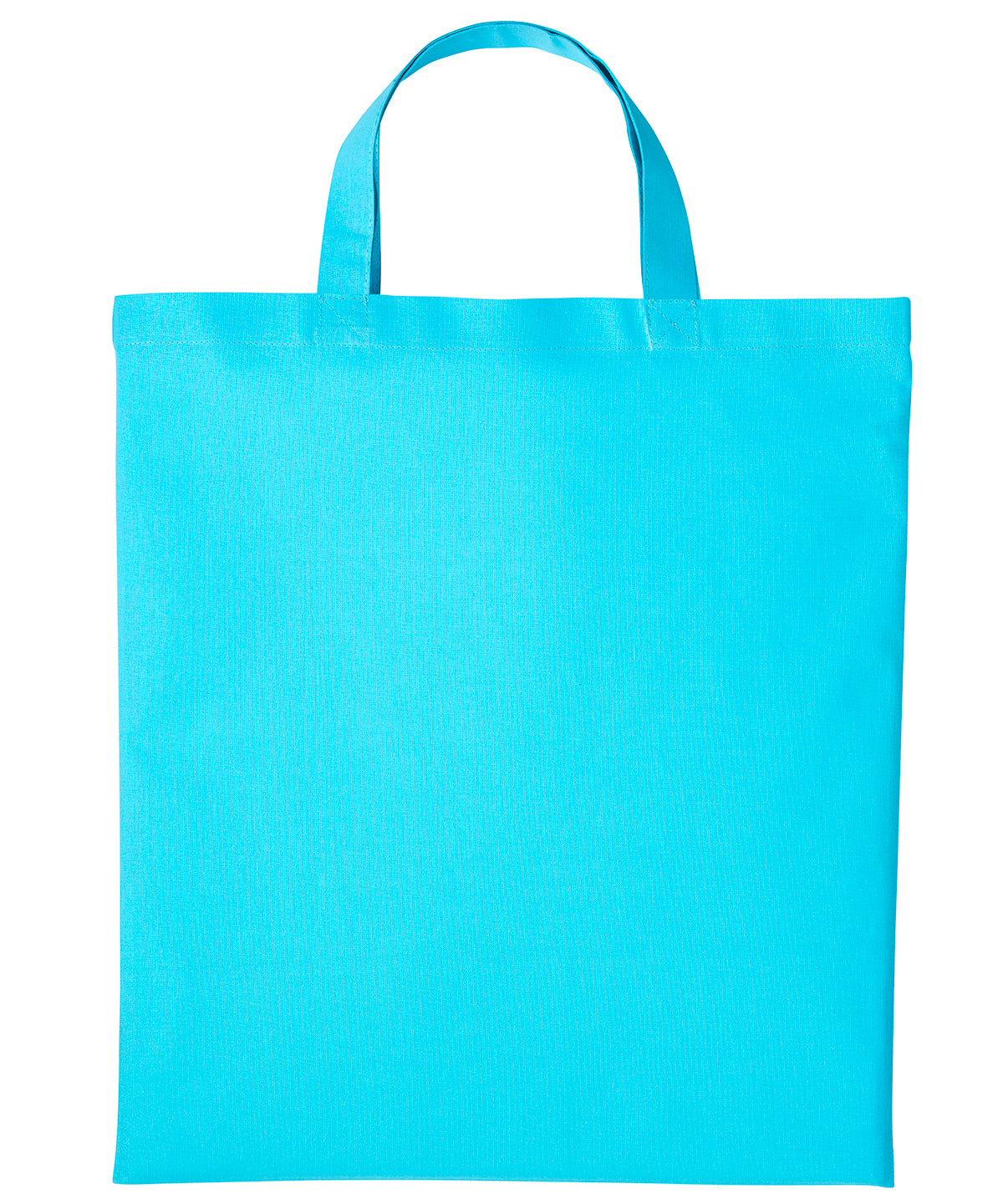 Cotton shopper short handle | turquoise