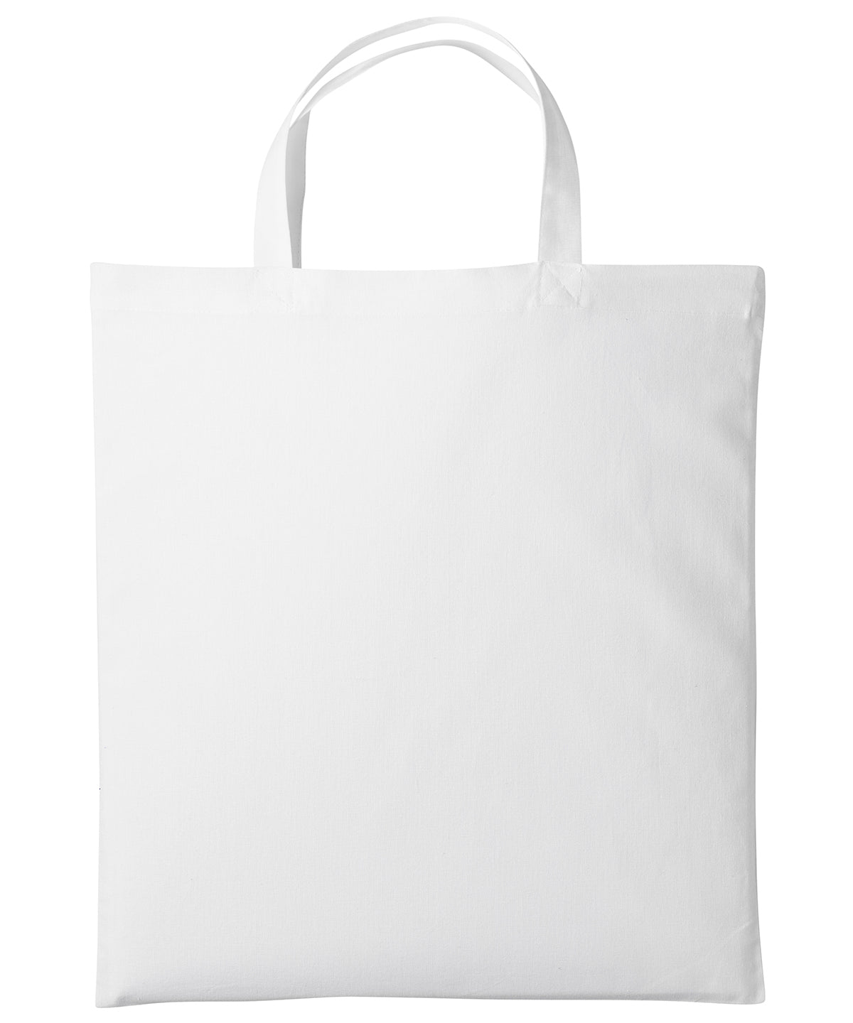 Cotton shopper short handle | white