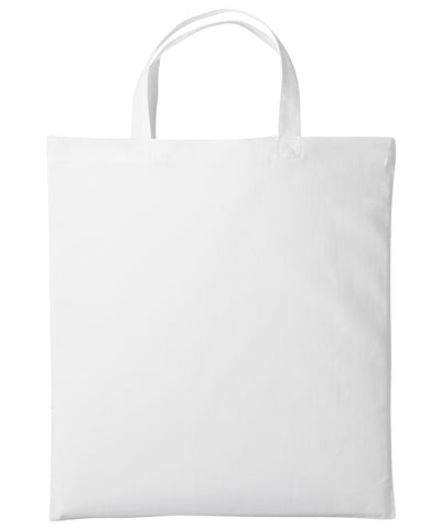 Cotton shopper short handle | white