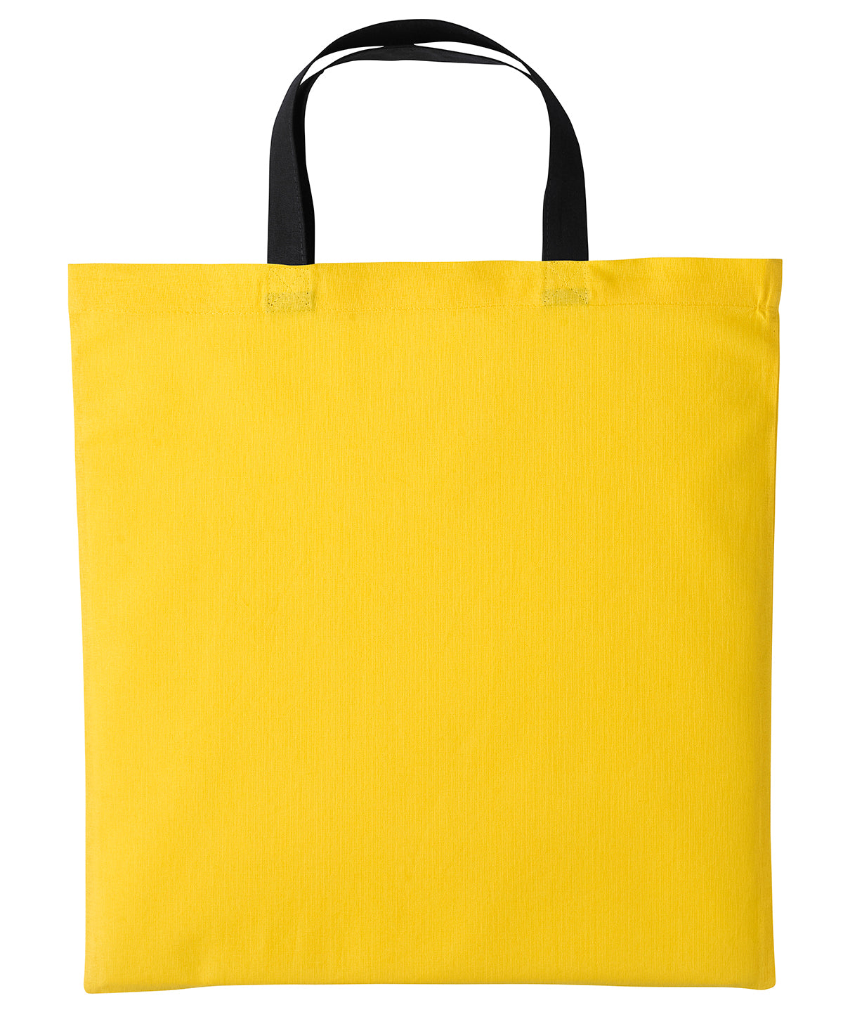 Varsity cotton shopper short handle | sunflower/black