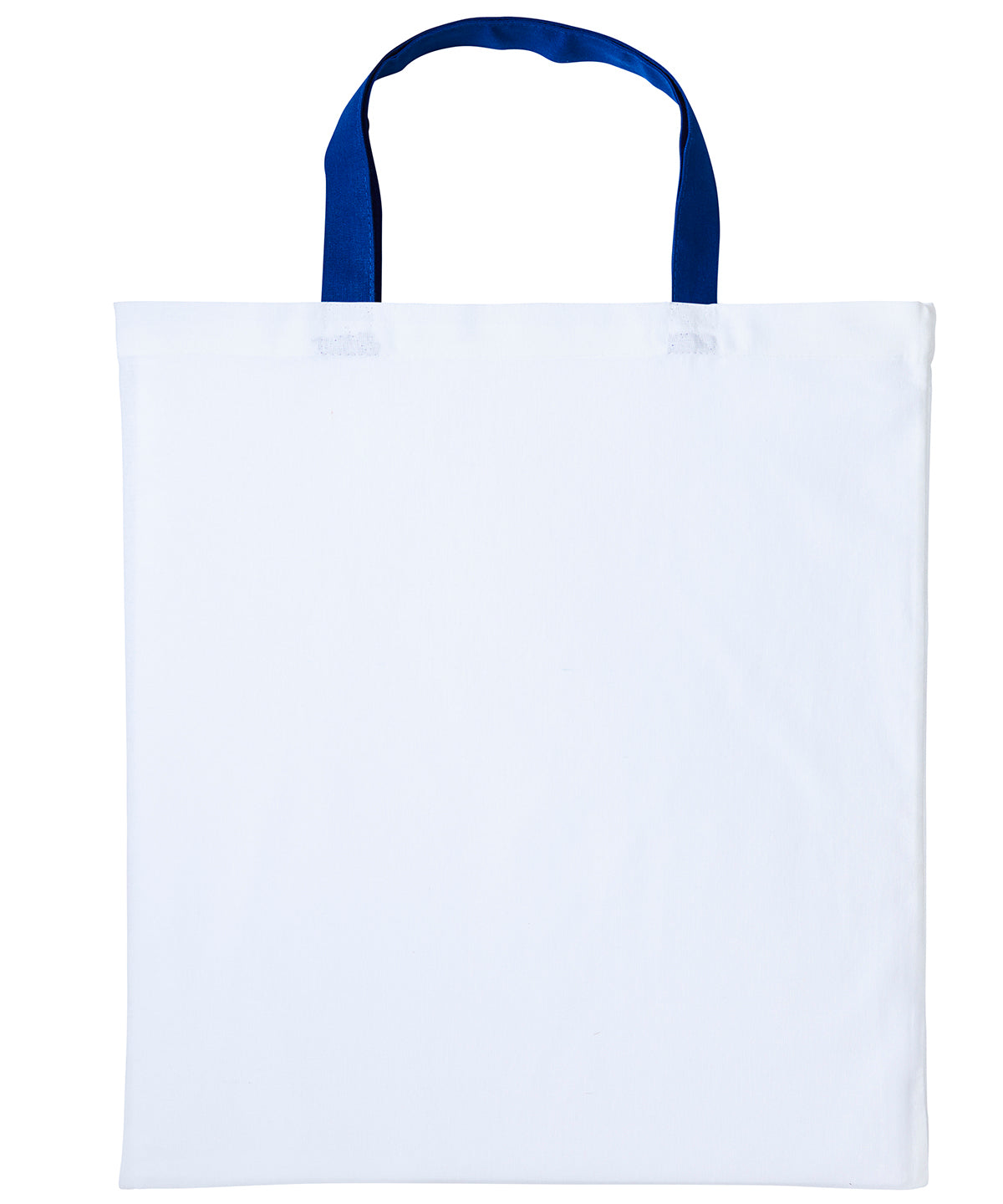 Varsity cotton shopper short handle | white/royal