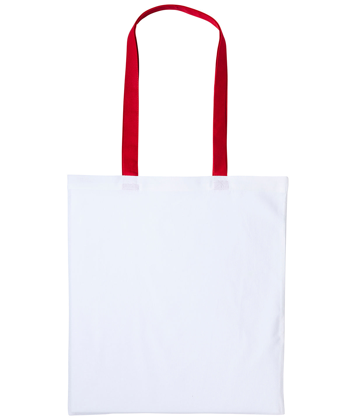 Varsity cotton shopper long handle | white/red