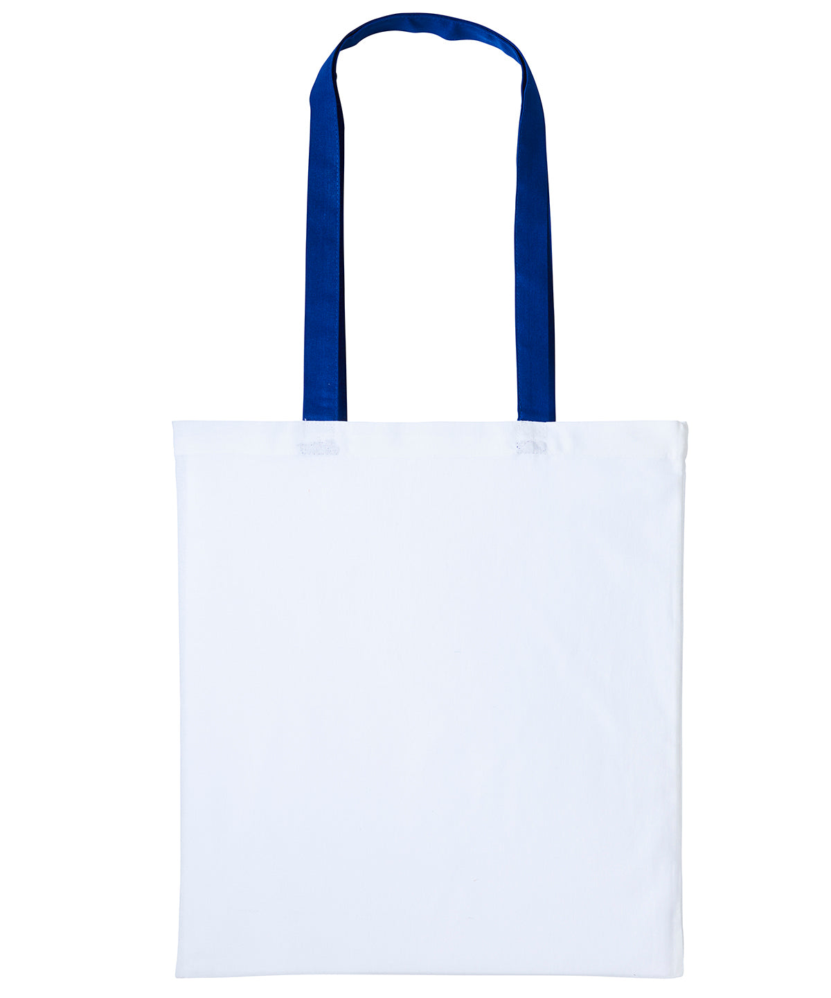 Varsity cotton shopper long handle | white/royal