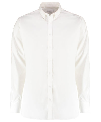 Stretch Oxford shirt long-sleeved (slim fit) | White