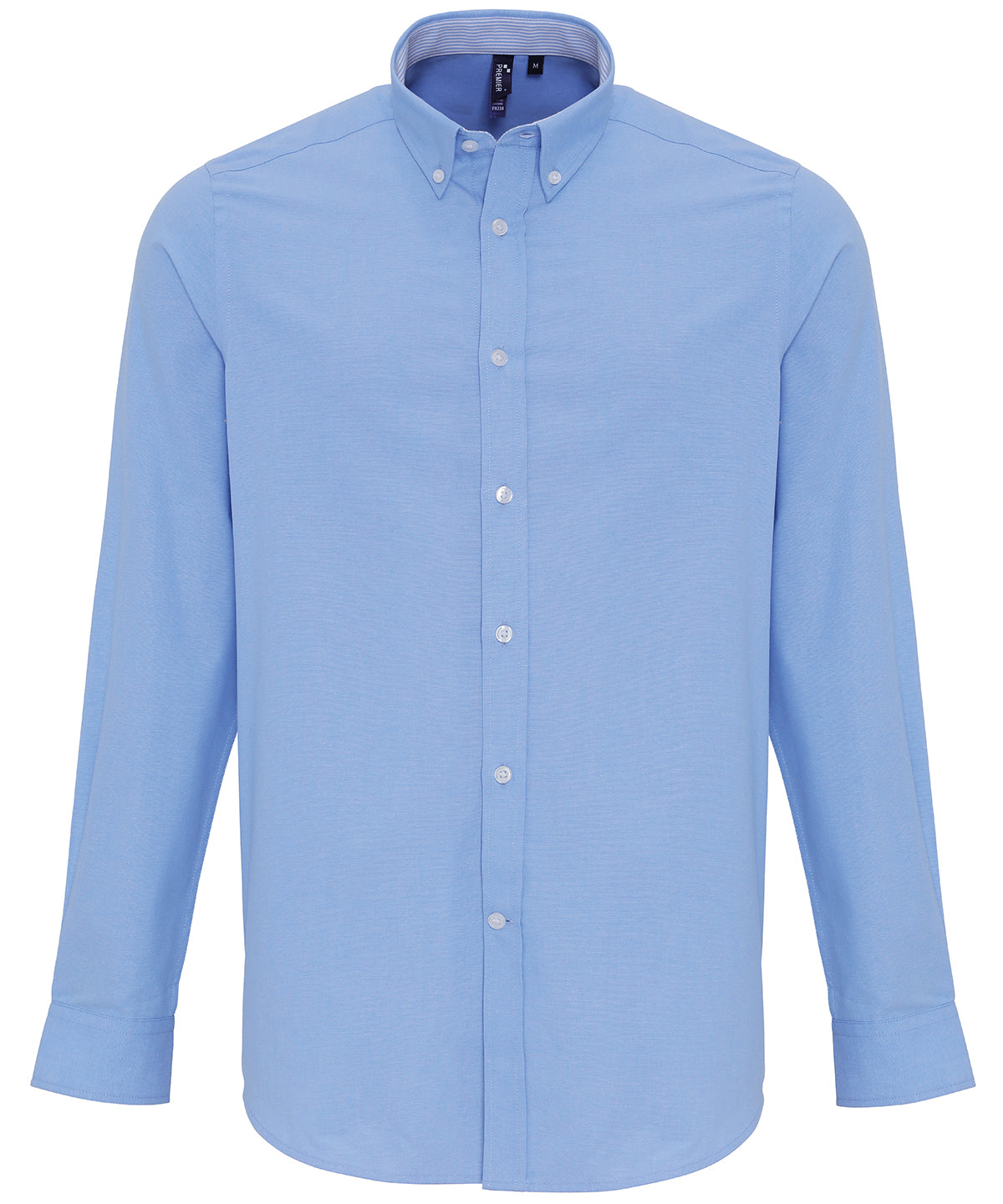 Cotton-rich Oxford stripes shirt | oxford blue