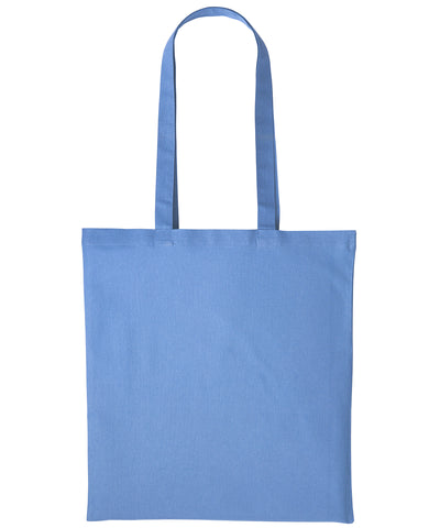Cotton shopper long handle | cornflower blue