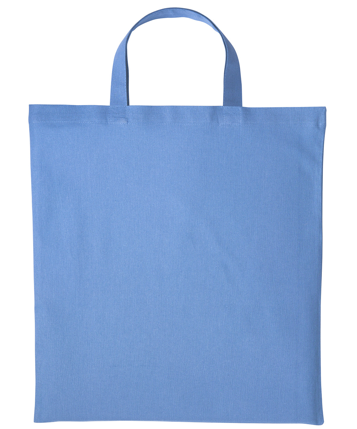 Cotton shopper short handle | cornflower blue