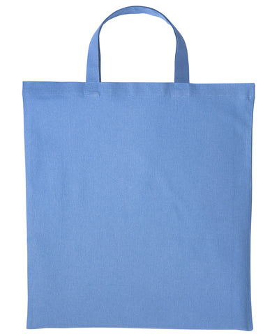 Cotton shopper short handle | cornflower blue