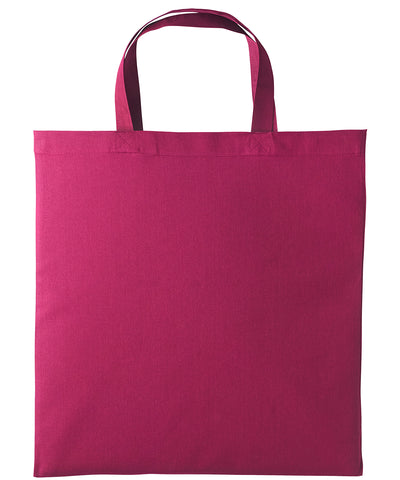 Cotton shopper short handle | cranberry