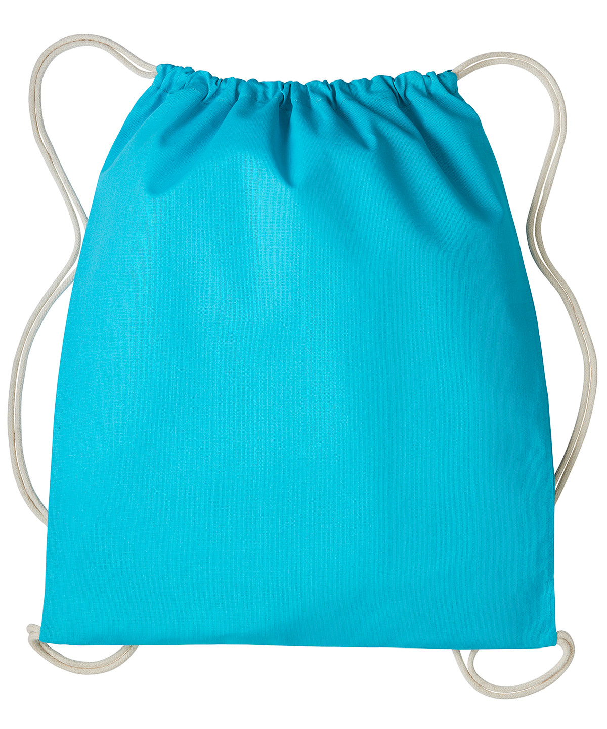 Gymsac with cords | turquoise/natural