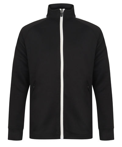 Kids knitted tracksuit top | black/white