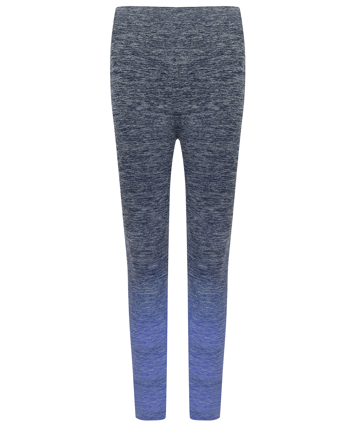 Womens seamless fade out leggings | navy/blue marl
