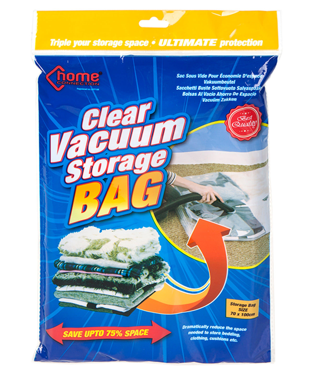 Clear vacuum storage bag | standard