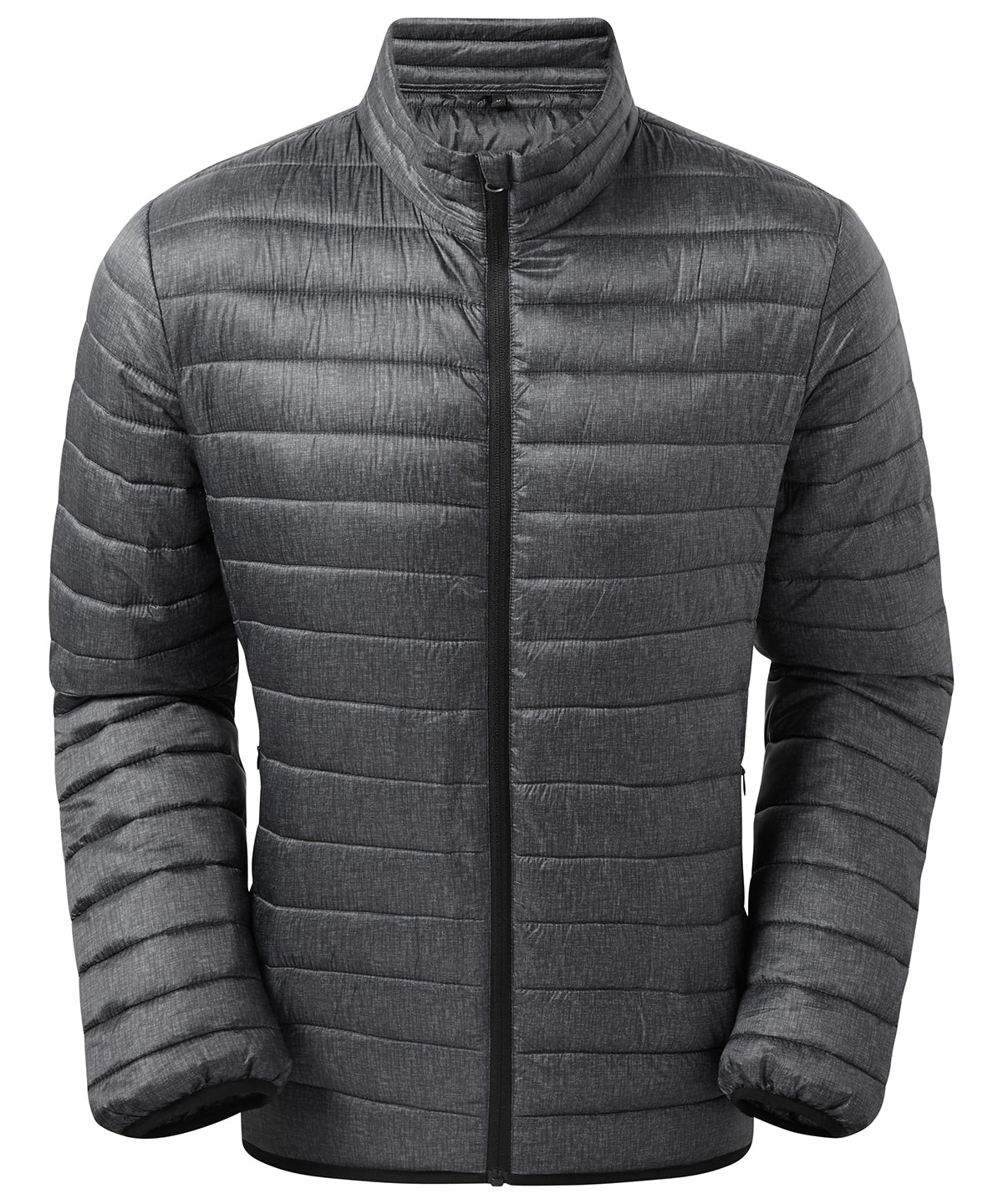 Melange padded jacket | Charcoal Melange