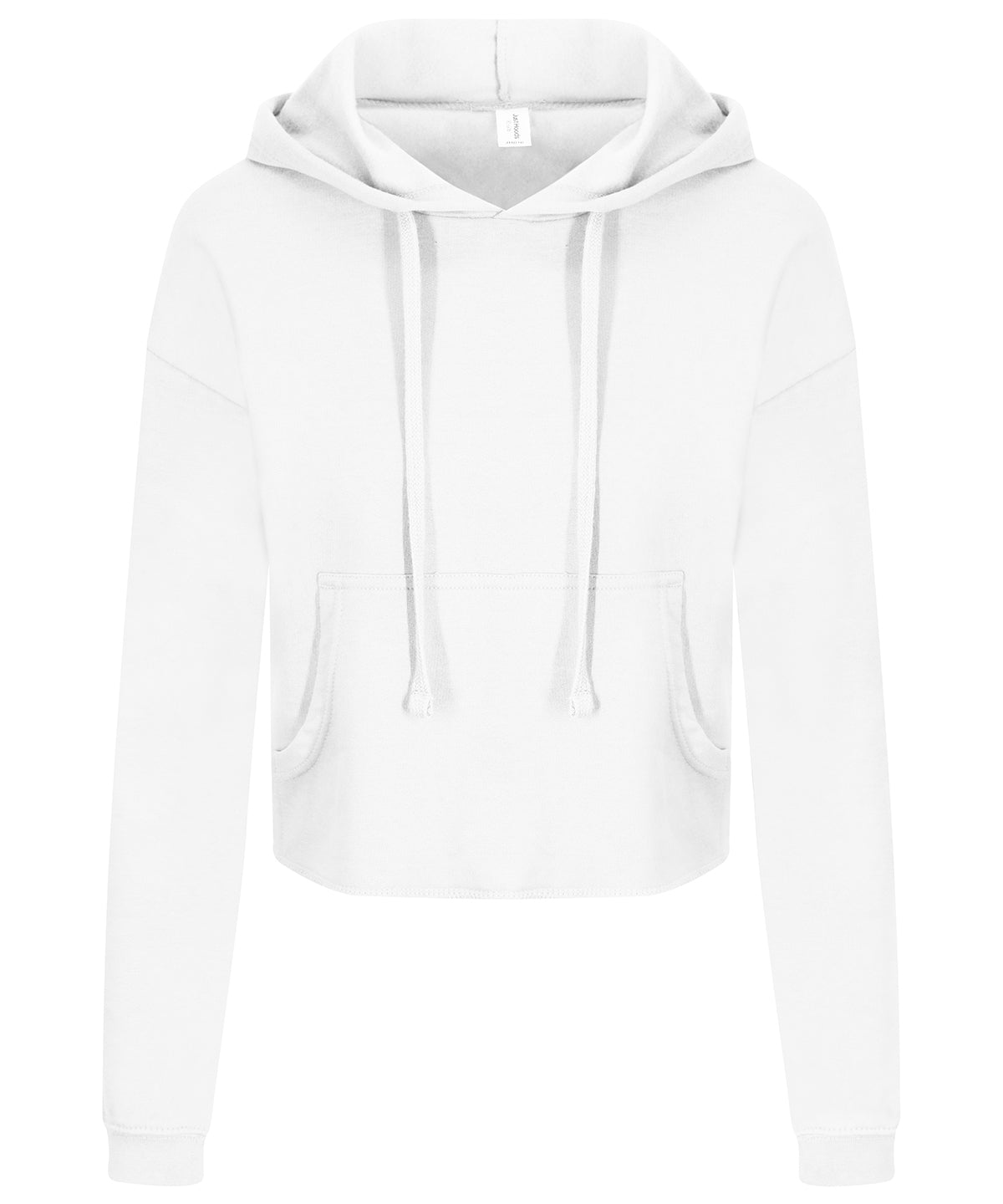 Womens cropped hoodie | arctic white