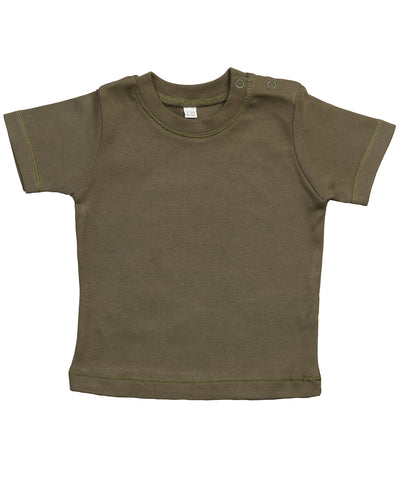 Baby T | organic camouflage green