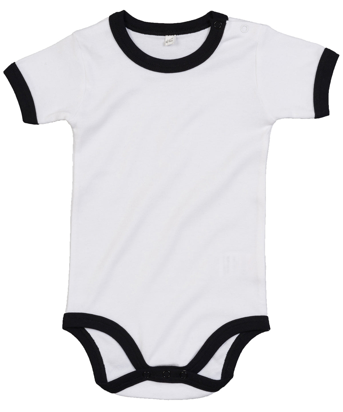 Ringer bodysuit | white/black