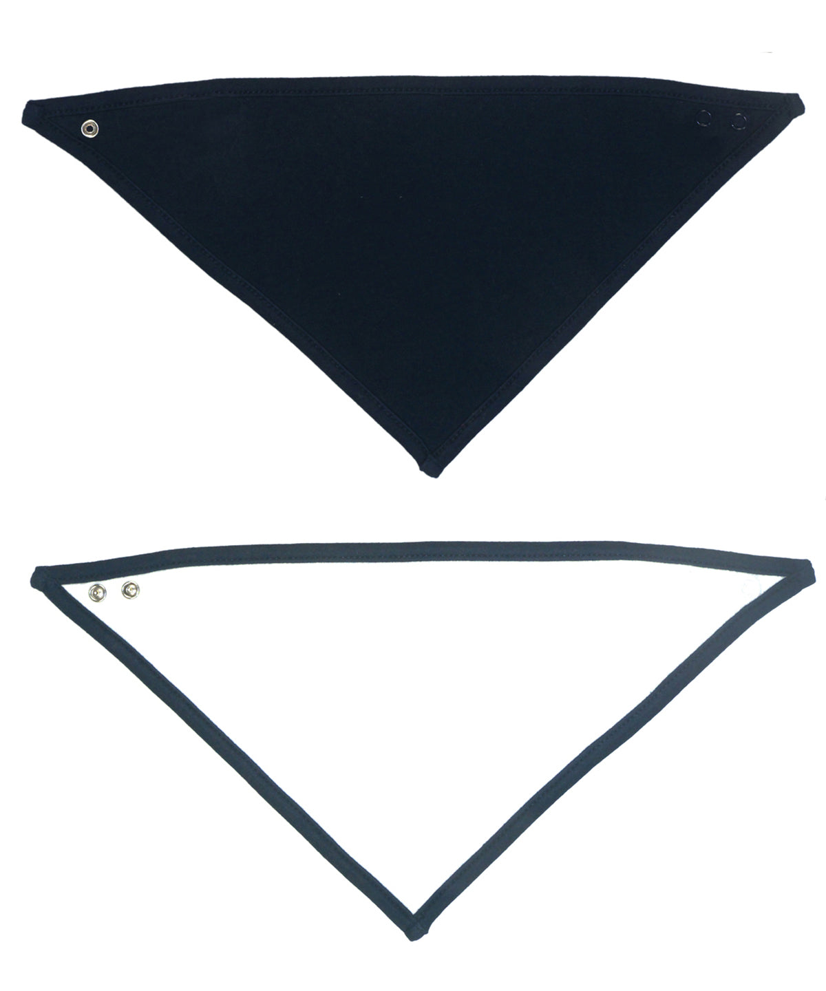 Bandana bib | white/nautical navy