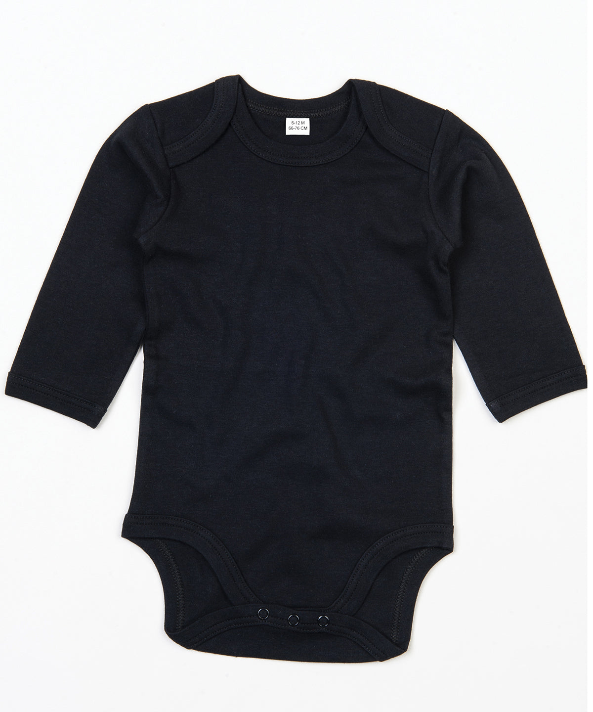 Baby organic long sleeve bodysuit | organic black