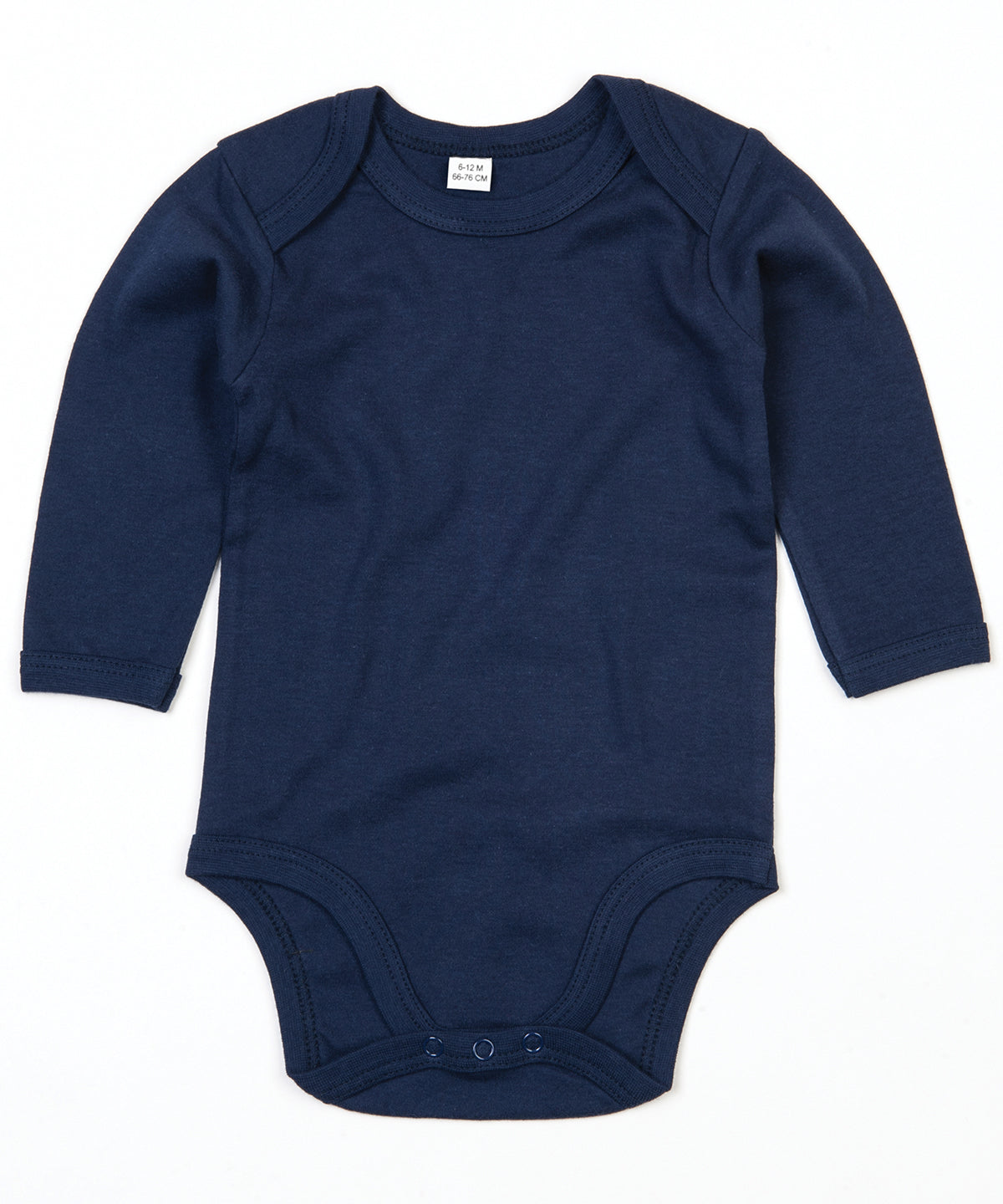 Baby organic long sleeve bodysuit | organic nautical navy