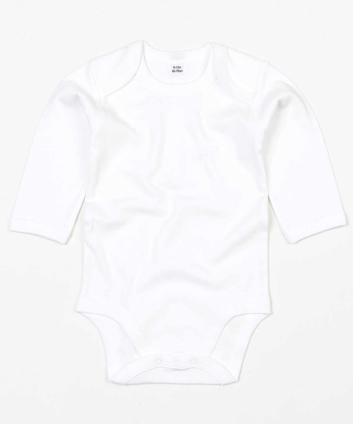 Baby organic long sleeve bodysuit | organic white