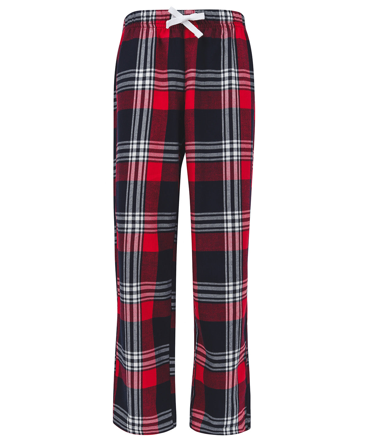 Kids tartan lounge pants | red/navy check