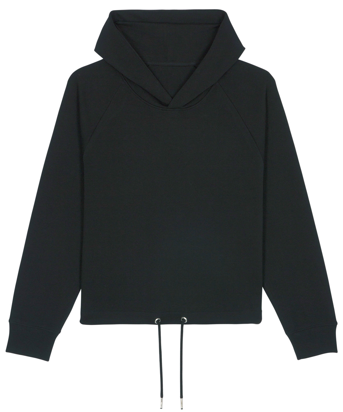 Womens Stella Bower cropped hoodie  (STSW132) | Black