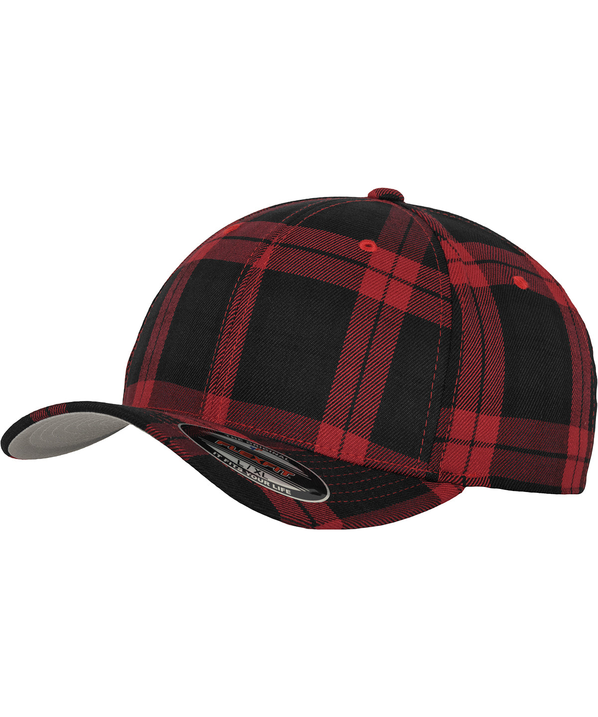 Flexfit tartan plaid (6197) | Black/Red