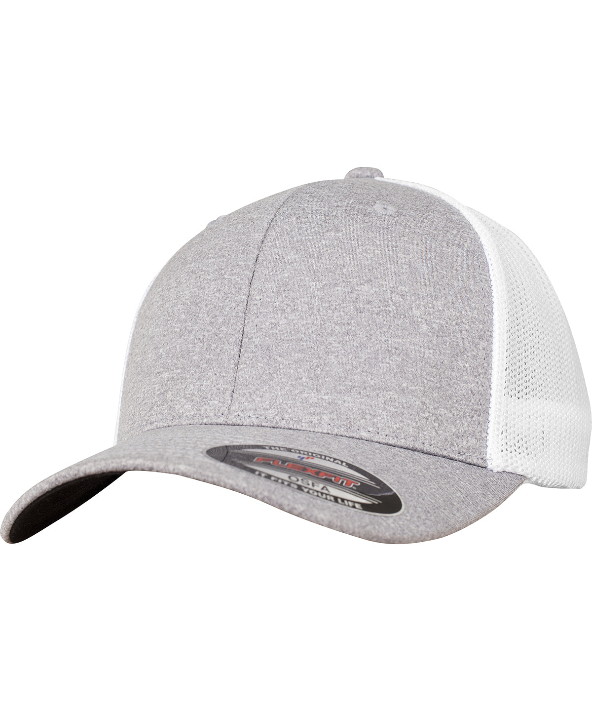 Flexfit melange mesh (6311) | Heather/White