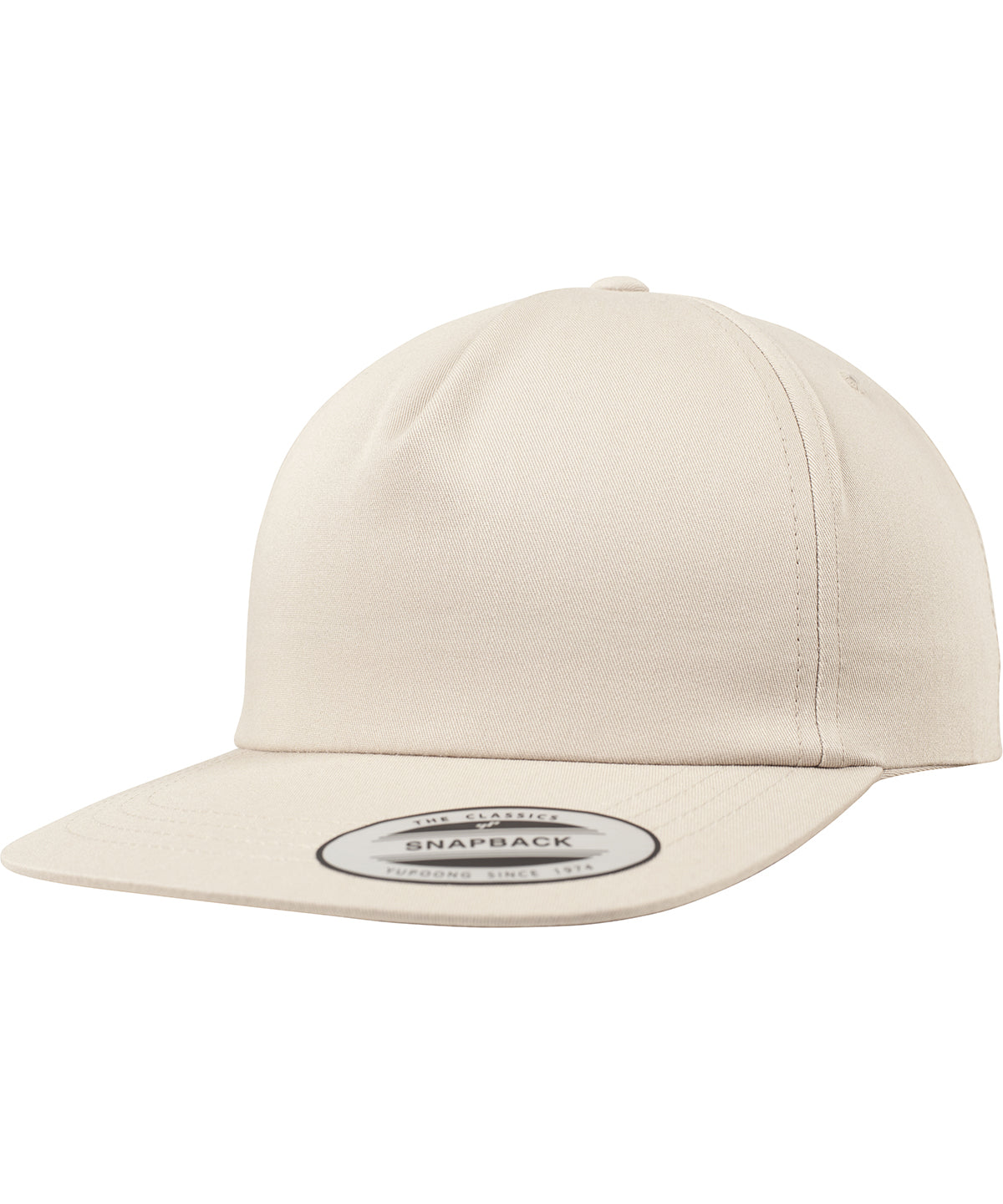 Unstructured 5-panel snapback (6502) | khaki