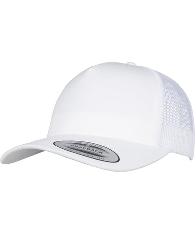 5-Panel retro trucker cap (6506) | white