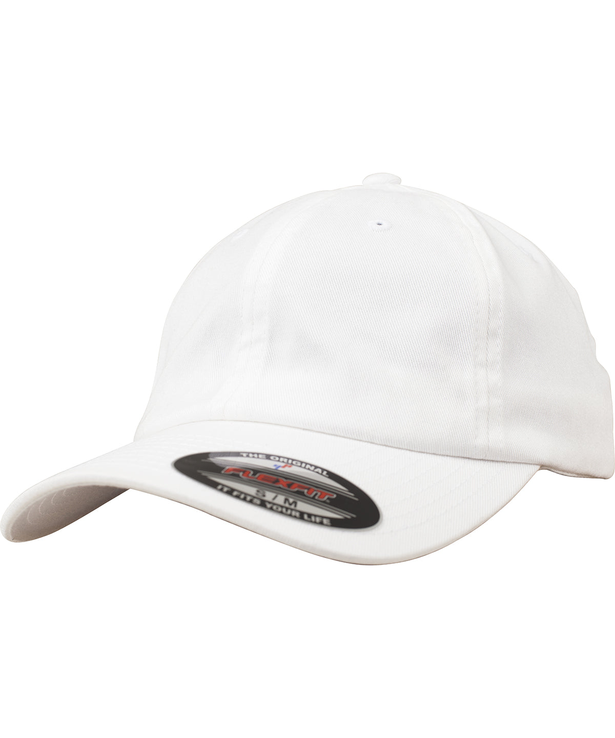 Flexfit cotton twill dad cap (6745) | white