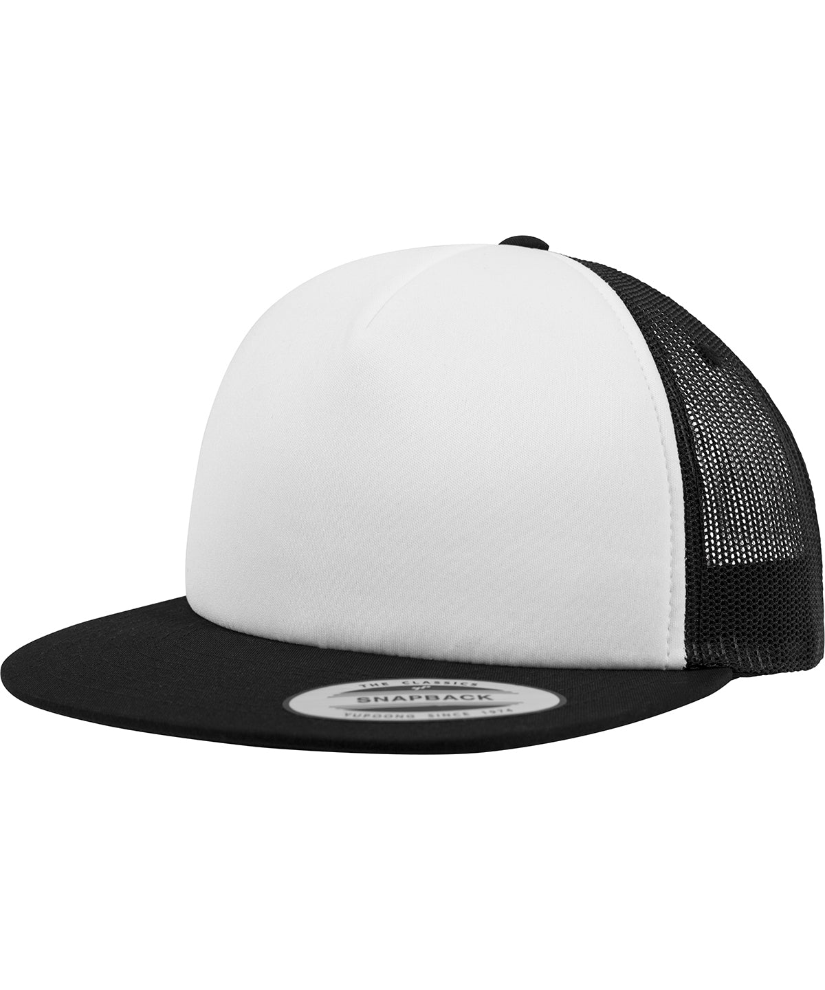 Foam trucker with white front (6005FW) | black/white/black