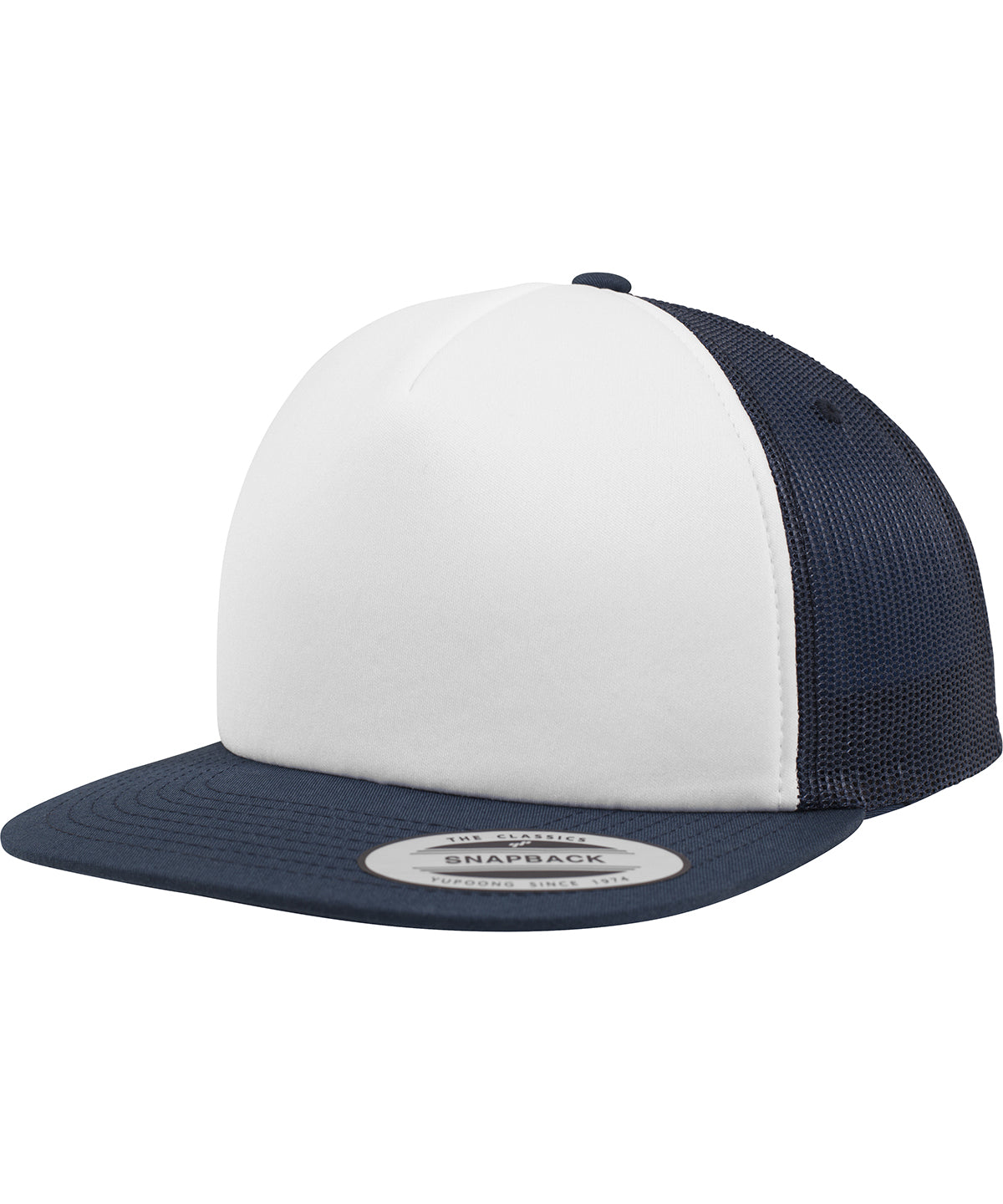 Foam trucker with white front (6005FW) | navy/white/navy