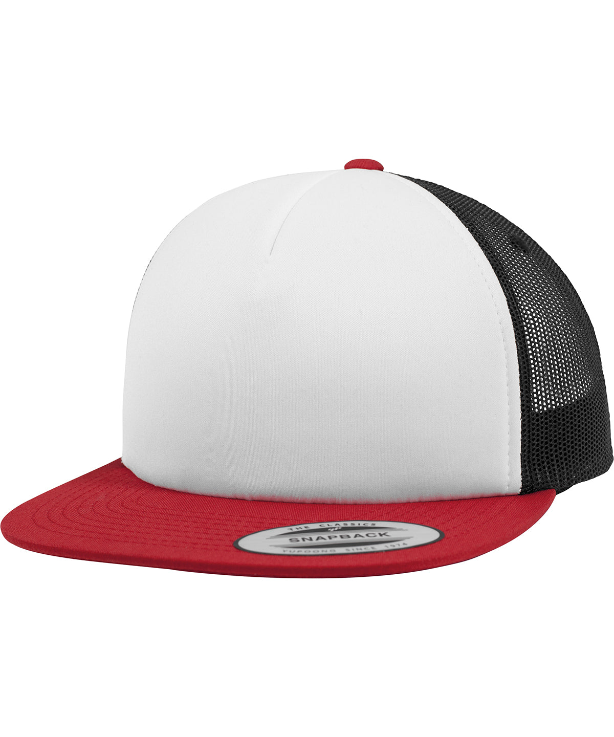 Foam trucker with white front (6005FW) | red/white/black