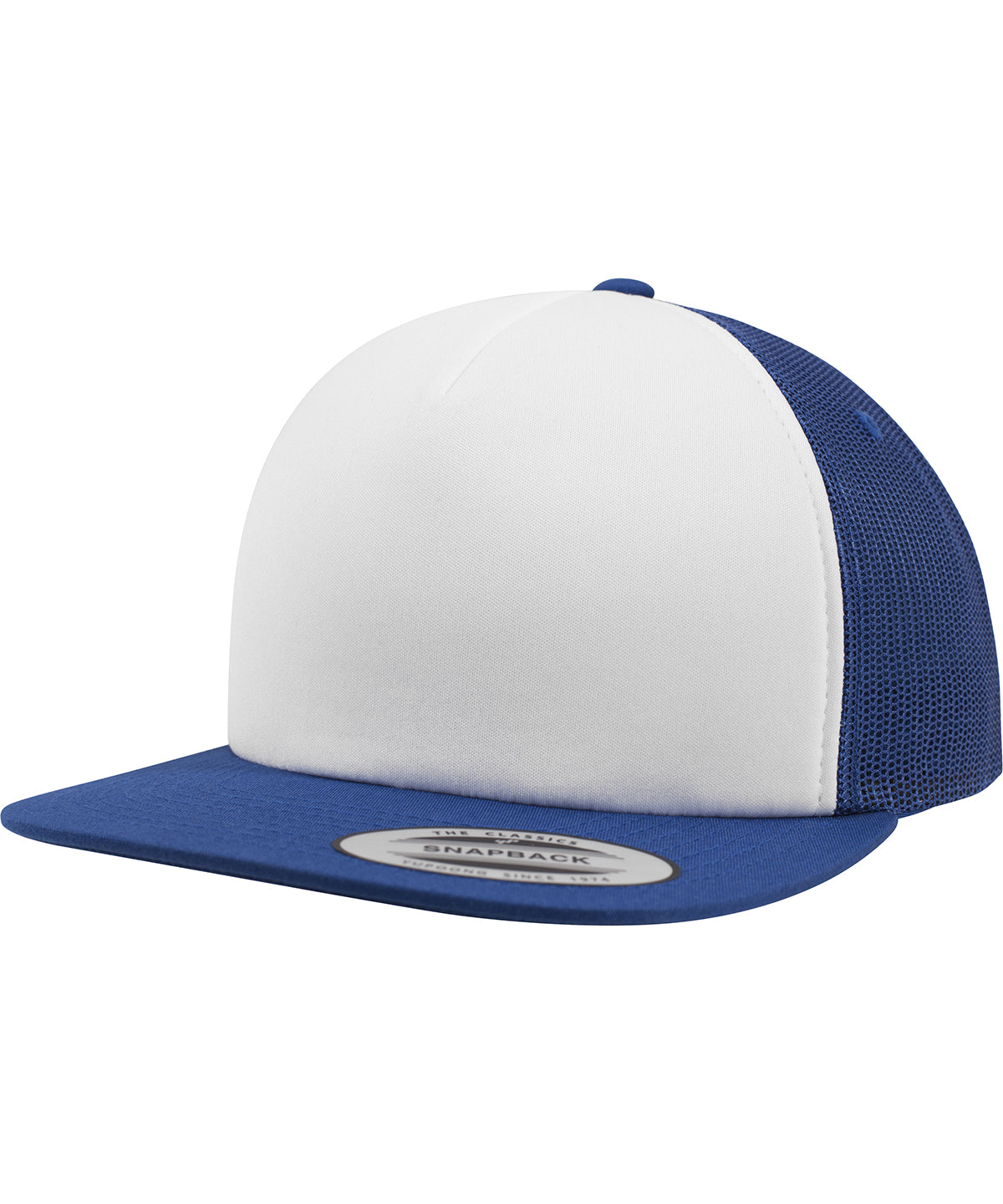 Foam trucker with white front (6005FW) | royal/white/royal