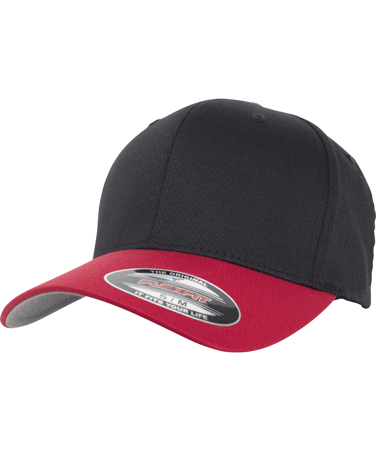 Flexfit woolly combed 2-tone (6277T) | black/red