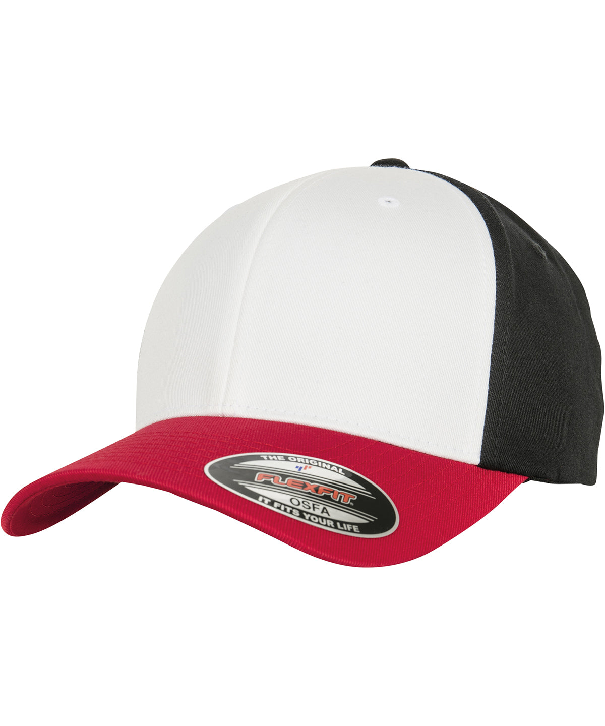 3-tone Flexfit (6277TT) | Red/White/Black