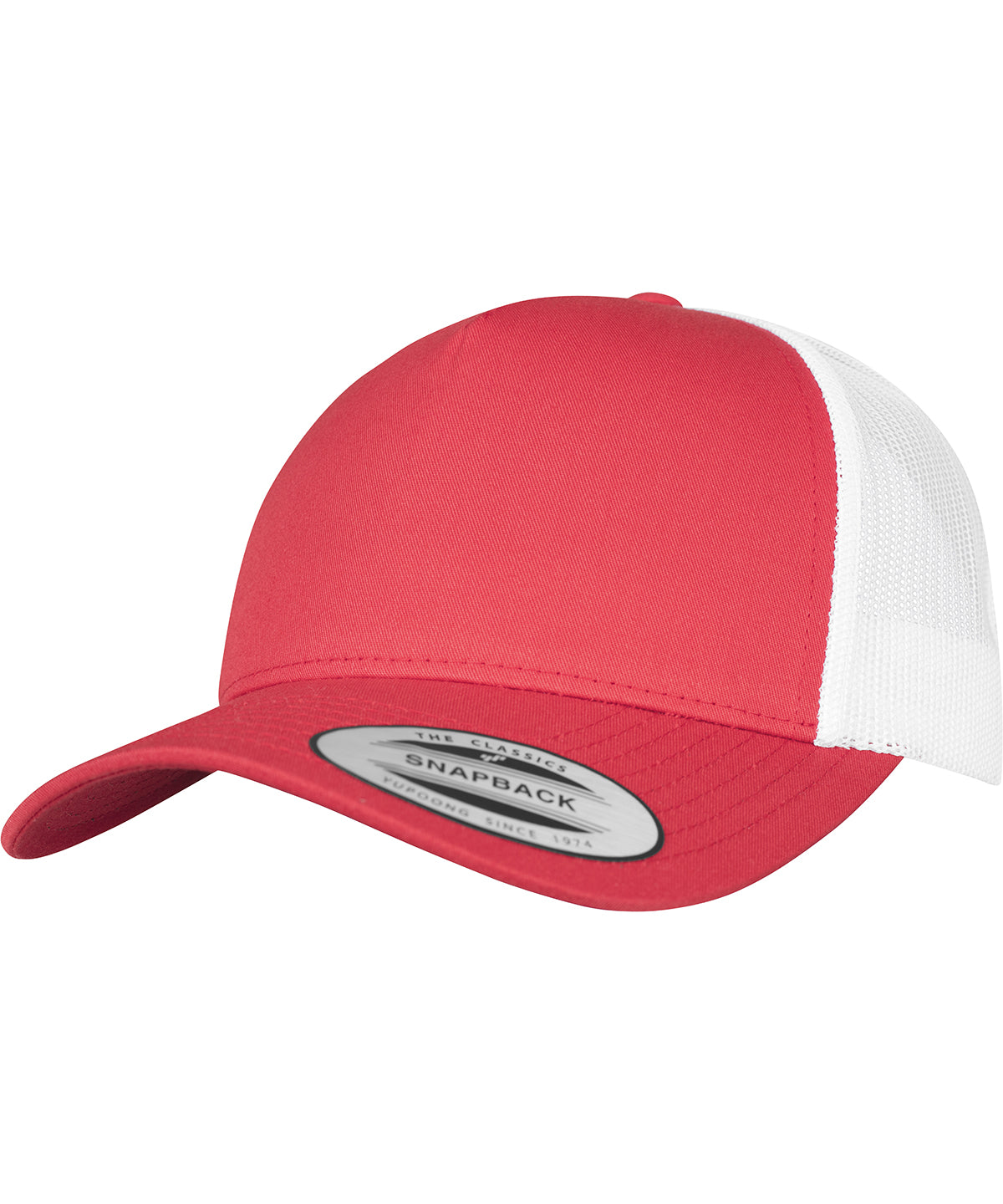 5-panel retro trucker 2-tone cap (6506T) | Red/White