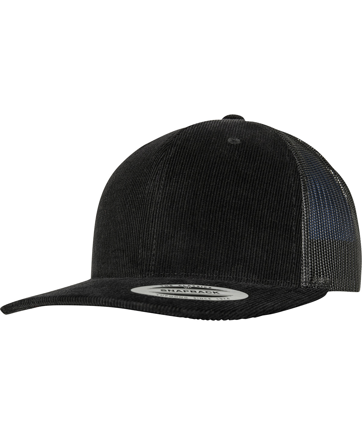 Corduroy retro trucker (6606CT) | Black