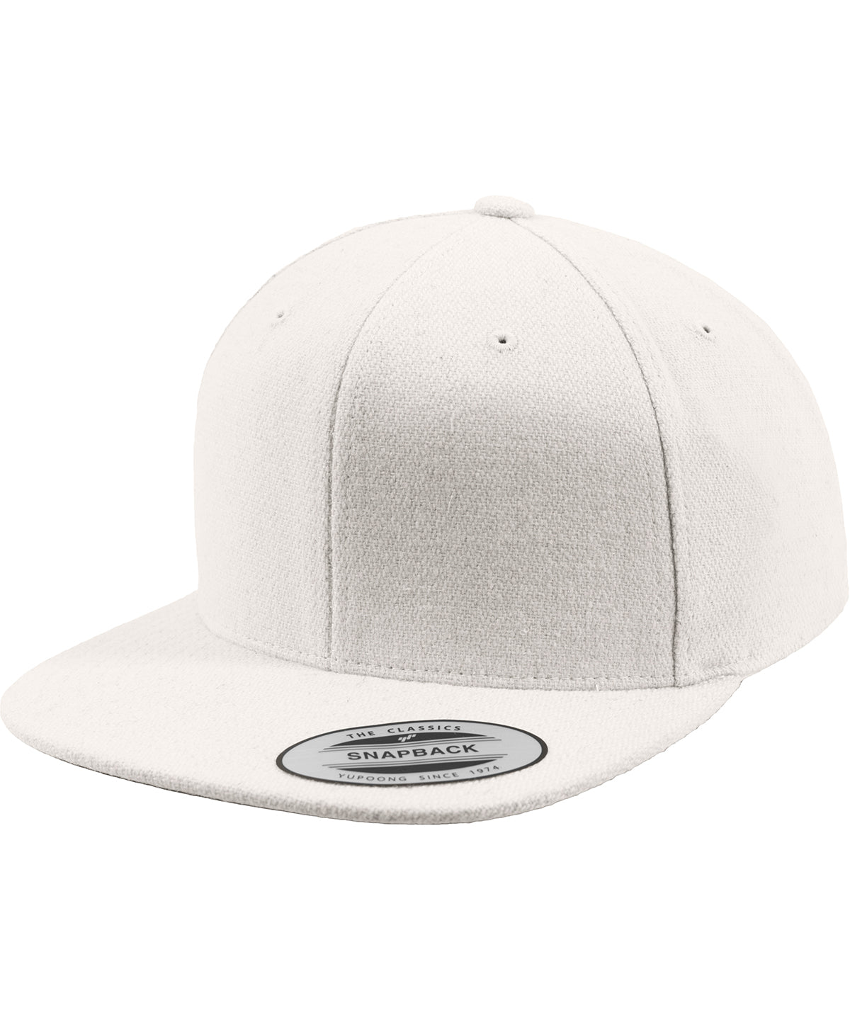 Melton wool snapback (6689M) | white