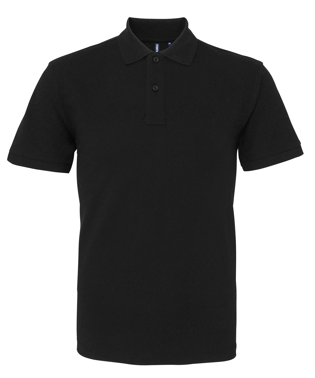 Mens organic polo | black