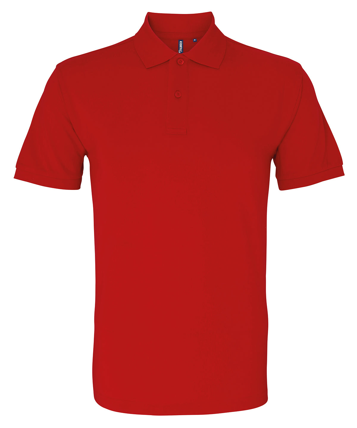 Mens organic polo | cherry red