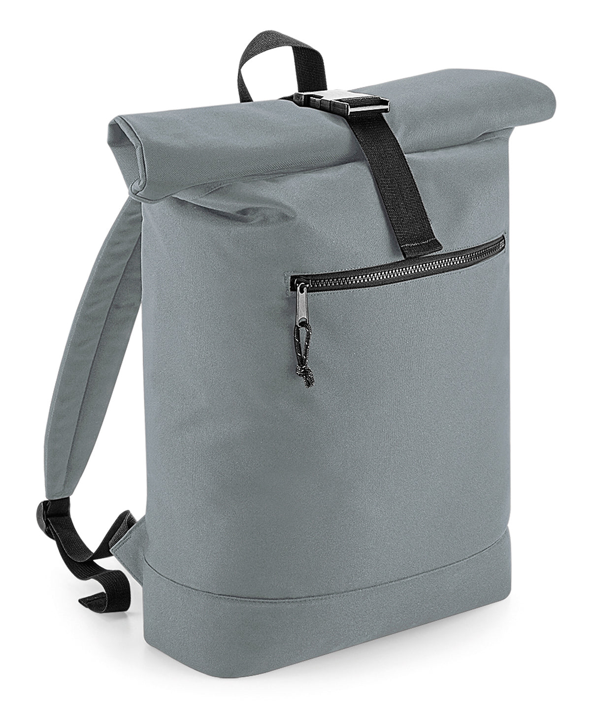 Recycled rolled-top backpack | Pure Grey