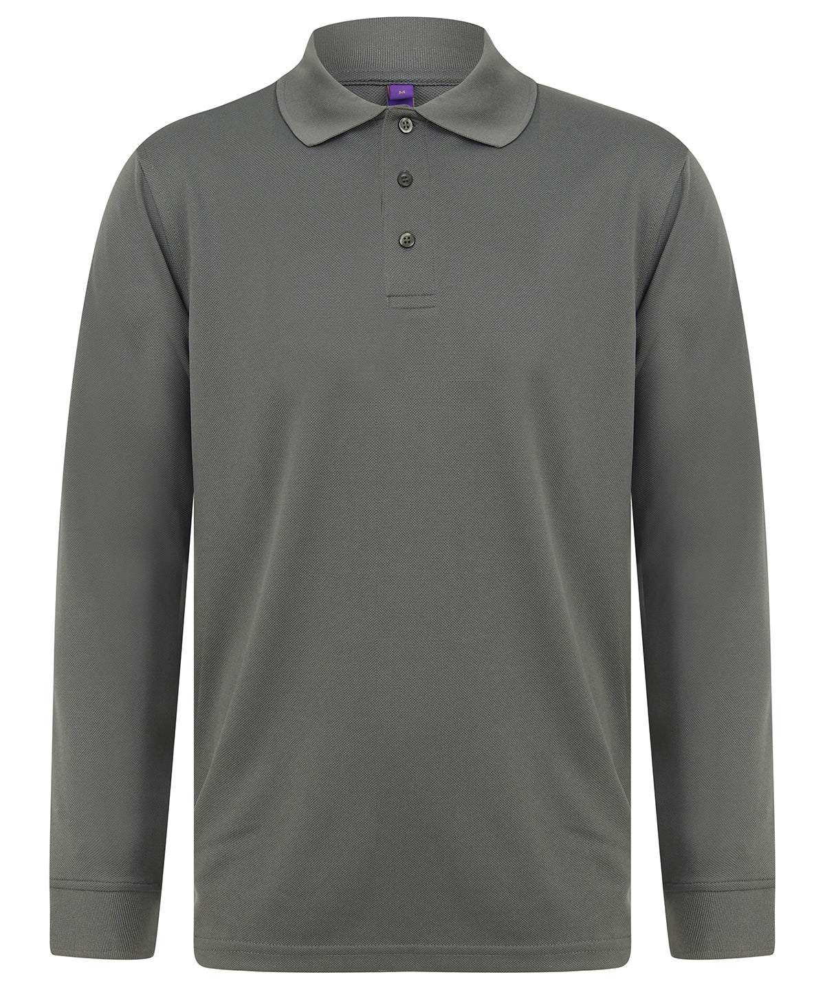 Long sleeve Coolplus® polo shirt | charcoal grey