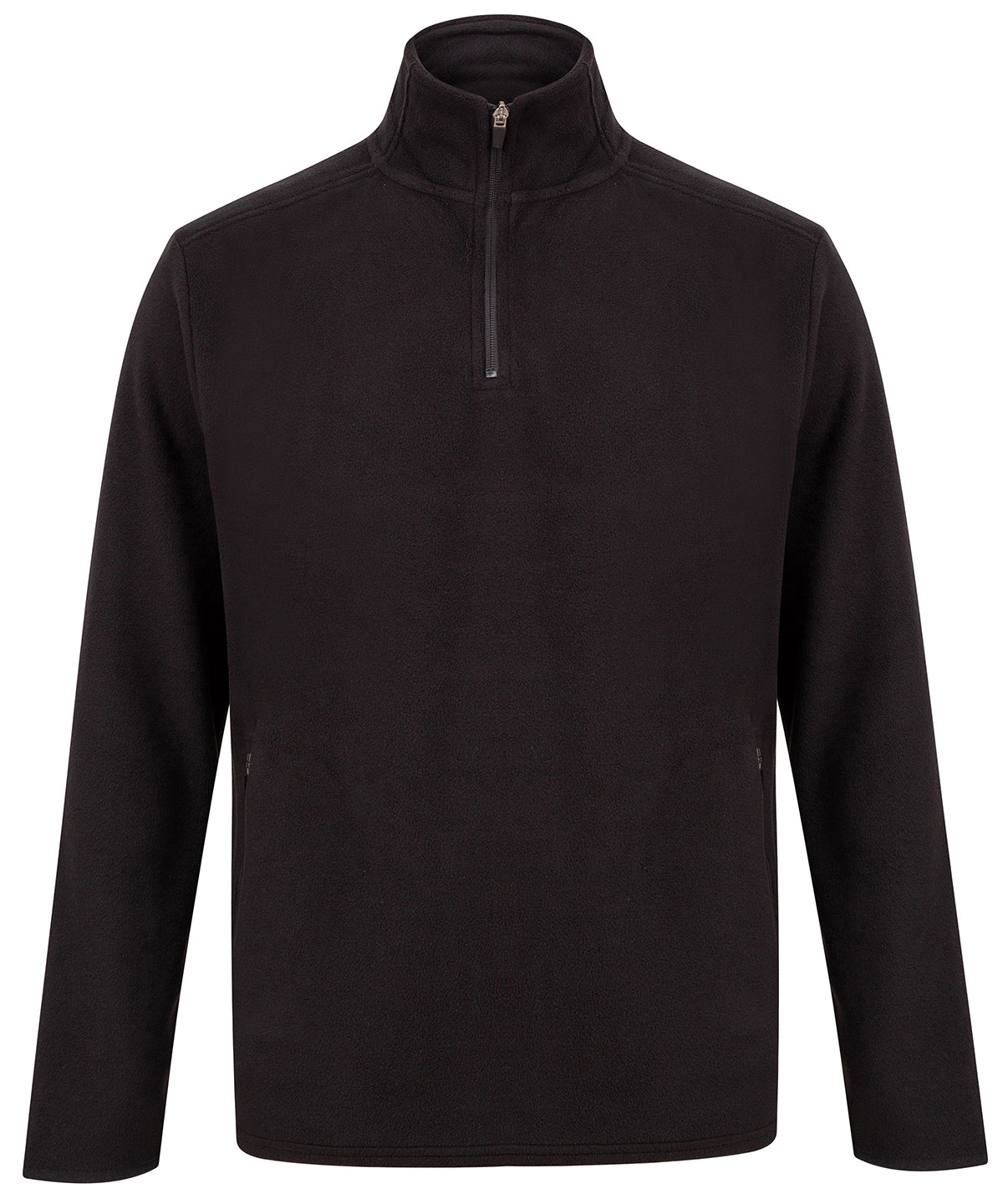 zip microfleece jacket | black