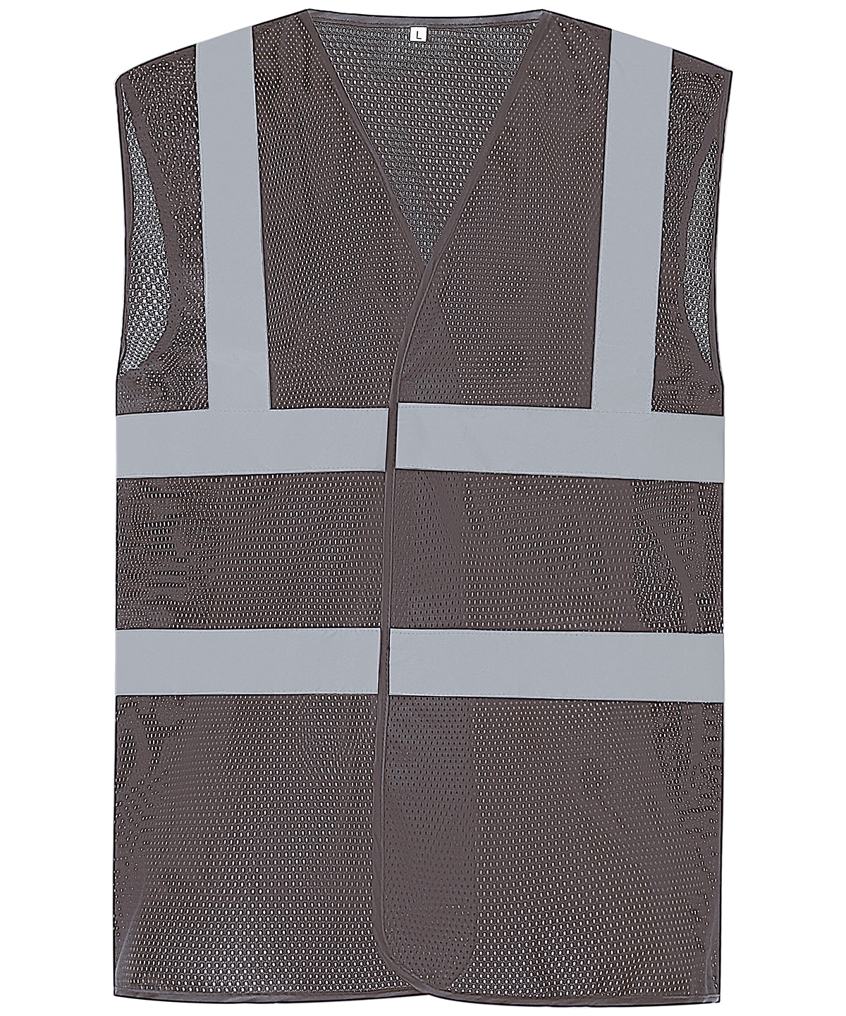 Top cool open mesh 2-band-and-braces waistcoat (HVW120) | grey